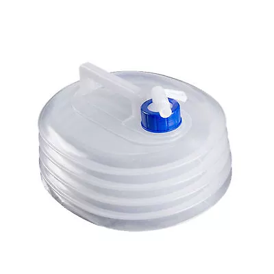 Outdoor Camping Foldable Bucket Water Bag Container With Tap Portable • $9.51