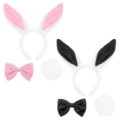 White Rabbit Fancy Dress Bunny Ears Bow Tie And Tail School Book Week Costume  • £6.99