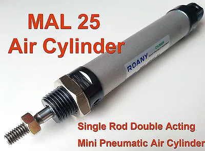 Magnetic MAL25 Series Single Rod Double Acting Mini Pneumatic Air Cylinder S CA • $29.70