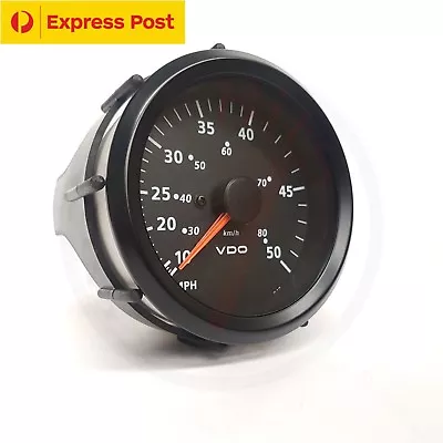 VDO 12v Marine SPEED BOAT BLACK 85mm SPEEDOMETER GAUGE Brand New..! • $145