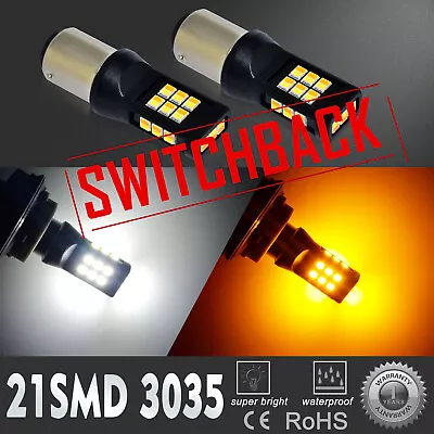 1157NA Yellow Side Marker|Turn Signal Light Switch To White Parking Light Bulb • $19.98