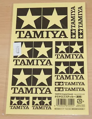 Tamiya 67259 Official Logo Sticker/Decal Set Clear (Black & Clear) NIP • £5.99