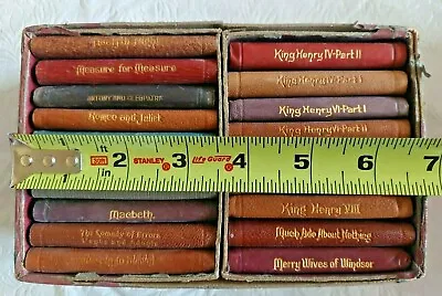 Complete Set Of 19 Knickerbocker Leather & Novelty Miniature Shakespeare Books • $149.99