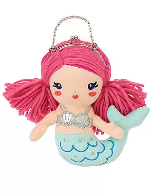 NWT Gymboree Mermaid Cove Mermaid Plush Purse Bag Toy Doll Girls • $14.98