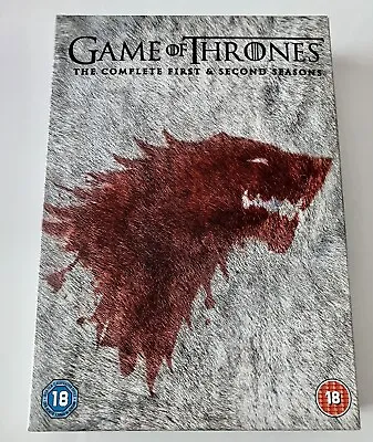 Game Of Thrones The Complete First & Second Seasons [DVD 2013] New Never Viewed • £3.99