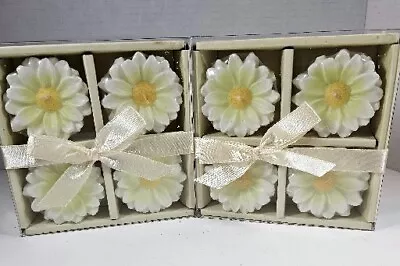 Floating Candles Flower Floral Yellow White 2 Sets Of 4- 8 Total • $12.71