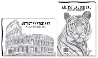 £3.88 • Buy PREMIUM A3 A4 A5 Sketch Pad Book 180GSM Artist Sketching Drawing Art School Work