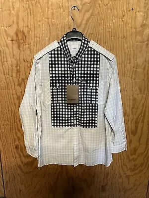 Burberry London Mens Checked  Button Down Shirt Large • $75