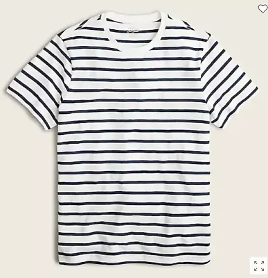 J. Crew Women's Slub Jersey T-Shirt In Deck Stripe Medium AH885 • $7.20