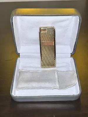 Vintage Colibri Electro Quartz Lighter Black And Gold With Box Retro • $33