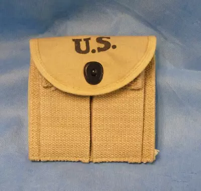 1943 WW2 US Military M1 Carbine Magazine Pouch By Biscayne Tent And Awning Co • $49.99