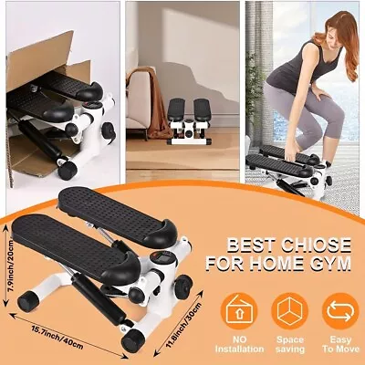 Fitness Stepper For Exercise Mini Stepper With LCD Monitor & Resistance Bands  • $35.47