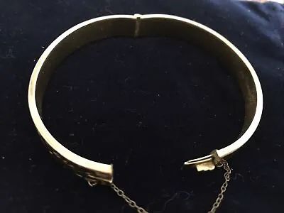 Rolled Gold 9ct Vintage Hinged Bangle 14.8 Grams  • £45