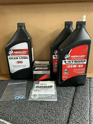 Mercury OEM Season Kit 25/30 HP / 4-Stroke Oil Filter Gear Lube And Seals.  • $69