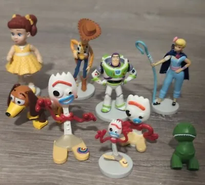 Toy Story Mini Figurines Toys Lot 9 Disney Pixar Forky Woody Buzz Slinky Gabby  • $11.99