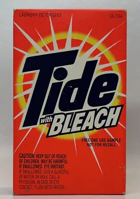 Vtg 1998 Tide With Bleach Laundry Detergent Free Sample Prop New Old Stock 4.5  • $8.99