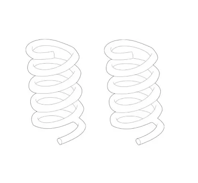 Genuine OEM Pair Set Of Front Coil Springs For Mercedes W210 E430 4Matic 00-02 • $228.43