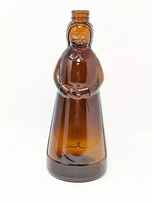 Vintage Mrs. Butterworth’s Syrup Amber Glass Bottle 36oz - 11  Tall • $15