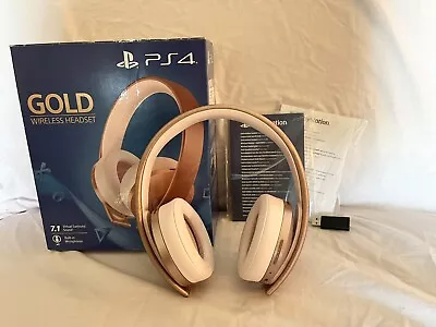 PlayStation Gold Wireless Headset (Rose Gold Edition) With Box • $85