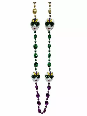 Mask Purple Green Gold Mardi Gras Bead Party Favor • $4.99