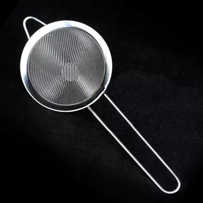 Fine Mesh Cocktail Strainer Colander Sifter Kitchen Gadgets Stainless Steel • £4.49