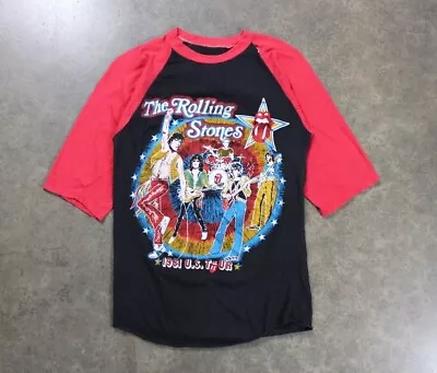 Vintage 1981 The Rolling Stones Tattoo You Tour Raglan T-shirt • $250