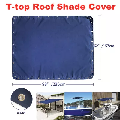 62  Waterproof Boat T-Top Replacement Cover Sunbrella Canvas Canopy Sun Shade • $96.38