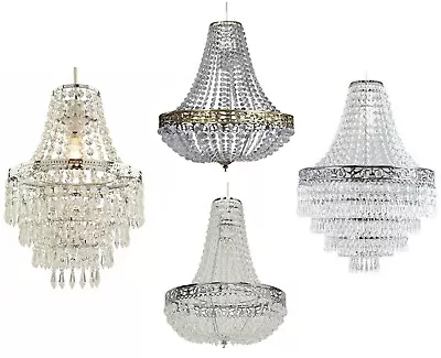 Tear Drop Acrylic Ball Knight Bridge & Chandelier Pendant Light Shades Ceiling • £15.89