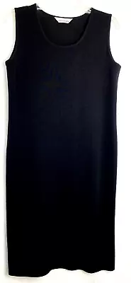Exclusively Misook Women's Dress Black Sleeveless Shift Sheath M • $31.44