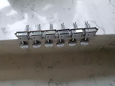 £20 • Buy Left Handed 6 In Line Vintage Style Telecaster Stratocaster Tuners Chrome