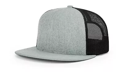 Richardson 511 Flatbill Trucker Cap Wool Blend Adjustable Snapback OSFM Hi-Pro • $13