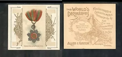 1888 N44 The World's Decorations Order Of Medjidie Turkey   445 • $104