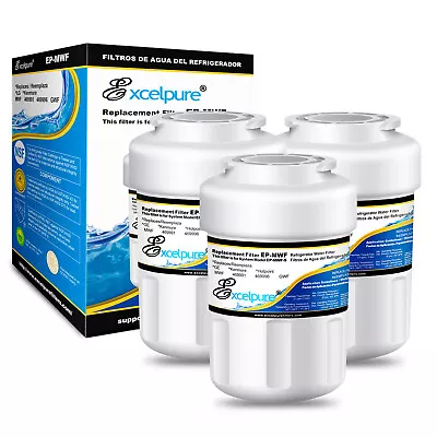 Fit For GE SmartWater MWF MWFP HDX FMG-1 RWF0600A EXCELPURE Water Filter 3 Pack • $25.64