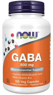 Now Foods GABA 500mg 100 Capsule • $14.64