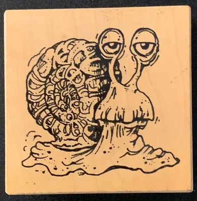 VIP Melancholy Snail Rubber Stamp • $9.99