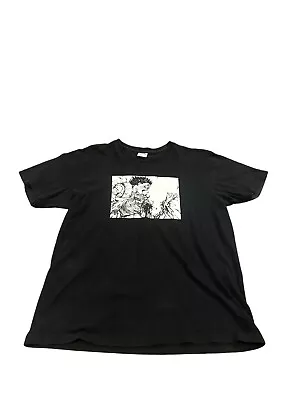 Supreme X Akira Mens T-shirt Size M Black Short Sleeve Anime Box Logo Arm USA • $150.95