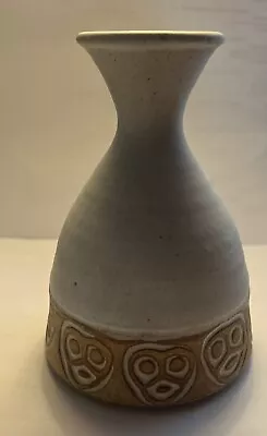 Los Artesanos Puerto Rico Speckled Pottery Vase Mid Century 5” • $49.95
