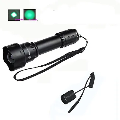 UniqueFire T20 Zoomable Single Mode Green LED Light Hunting Flashlight Torch • $24.69