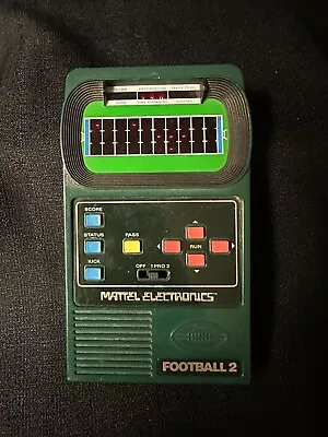 Vintage 1978 Mattel Electronics Handheld Game Football  2  ~ TESTED & Working • $28.35