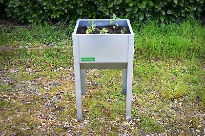 Steel Trough Standing Planter With Legs Flower Garden Balcony Vegetable Grow Bag • £83.95