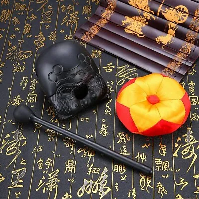 13cm Buddhist Supplies Temple Mokugyo Buddha Plastic Percussion Muyu Decoration • $38