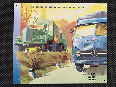 Retro Sign: Mercedes COE Truck LA LP 315 Tin Poster Print Sign Garage Home Shop • $55