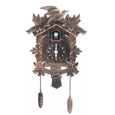 Cuckoo Clock Black Forest Quartz German Music Quarz Chalet Moving Train New Top • $42