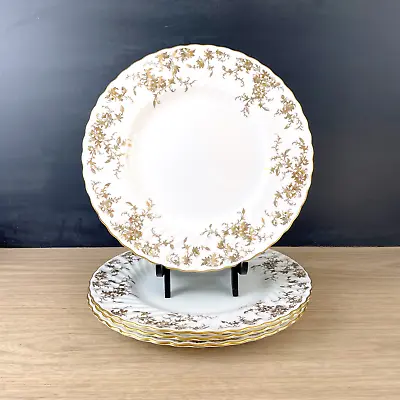 Minton Ancestral Gold Dinner Plates - Set Of 4 - 10 5/8  • $80