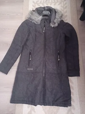 Dark Grey Hooch Coat Size 10 *see Description And Pics* • £3.50