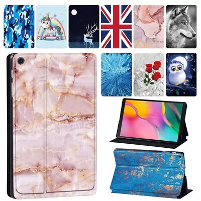 PU Leather Tablet Stand Cover Case For Samsung Galaxy Tab A/A6/A7A8/S Series+Pen • £7.94
