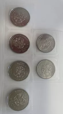 Lot Of 6 Coins Russia 25 Roubles 2012 2013 Commemorative Sochi Olympics Unc • $12