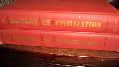 A History Of Civilization Volumes 1 & 2 Books By Brinton Christopher & Wolff • $32.79