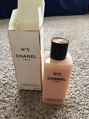 Chanel No5 Paris The Velvet Body Cleanser 200ml Shower Gel New In Box • £14