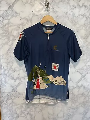 Vintage Cannondale Cycling Racing Jersey Shirt USA  Sz M Tipi Mountain Polar Tec • $15